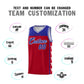 Custom Red Royal Personalized Star Pattern Sports Uniform Basketball Jersey Limited