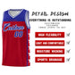 Custom Red Royal Personalized Star Pattern Sports Uniform Basketball Jersey Limited