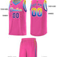 Custom Pink Personalized Gradient Font Sports Uniform Basketball Jersey Limited