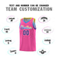 Custom Pink Personalized Gradient Font Sports Uniform Basketball Jersey Limited