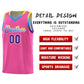 Custom Pink Personalized Gradient Font Sports Uniform Basketball Jersey Limited