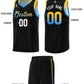 Custom Black Personalized Gradient Font Sports Uniform Basketball Jersey Limited