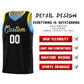 Custom Black Personalized Gradient Font Sports Uniform Basketball Jersey Limited