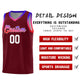 Custom Crimson Personalized Gradient Font Sports Uniform Basketball Jersey Limited