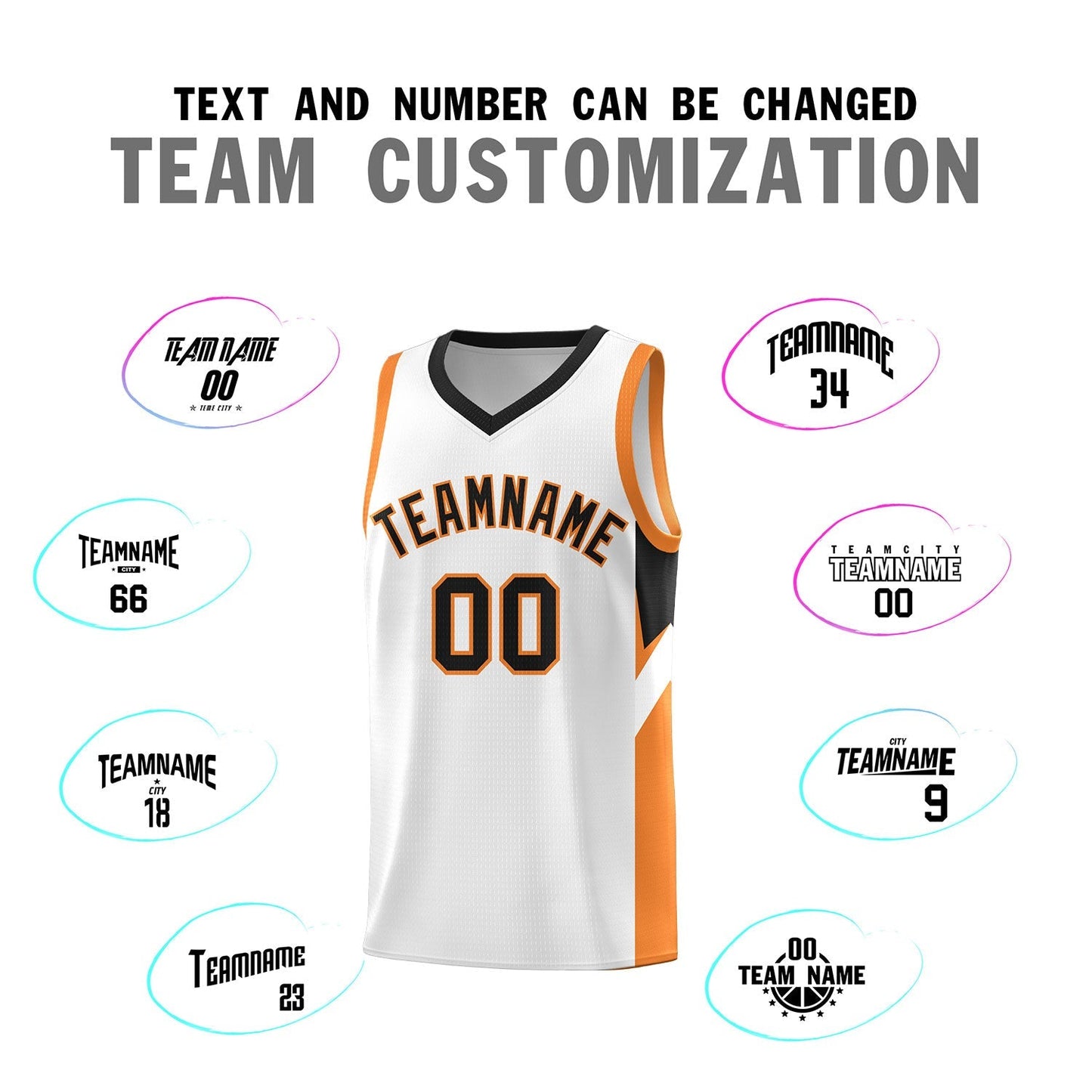 Custom White Black Side Design Sets Sports Uniform Basketball Jersey Limited