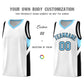 Custom White Light Blue Side Design Sets Sports Uniform Basketball Jersey Limited