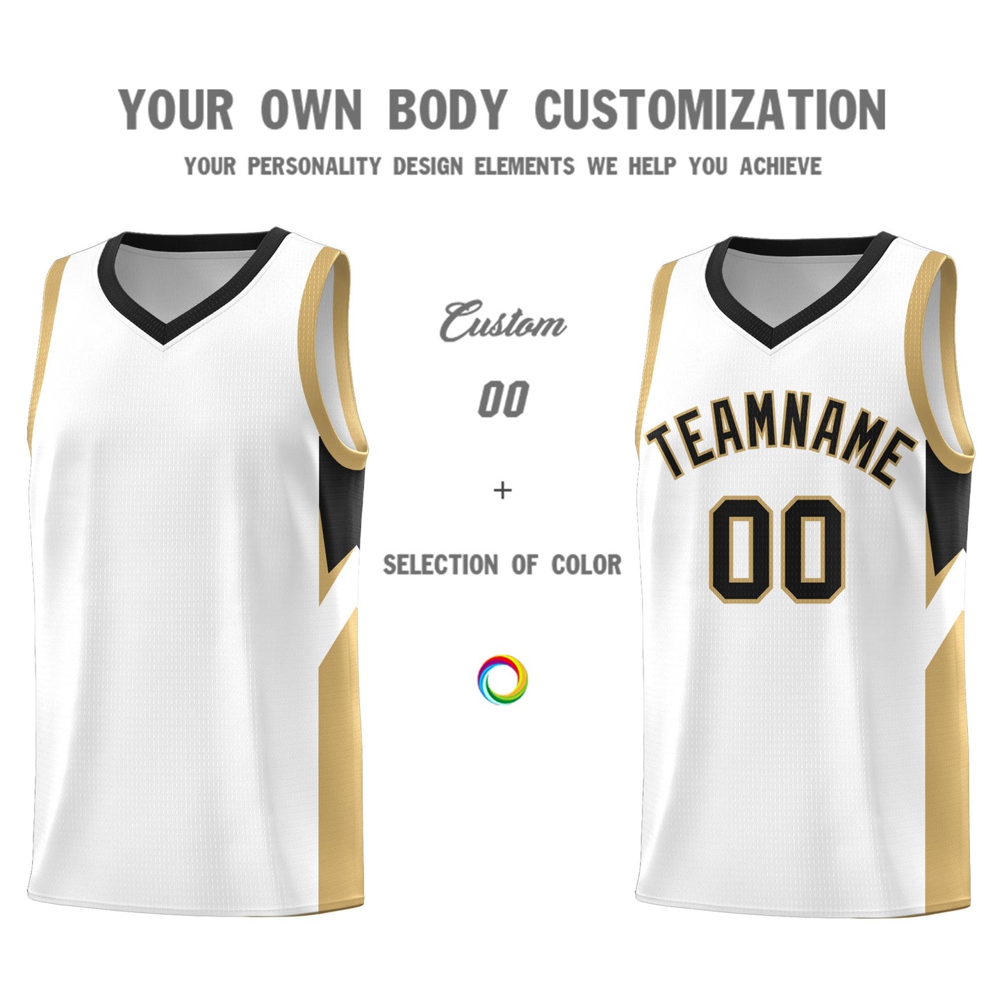 Custom White Black Side Design Sets Sports Uniform Basketball Jersey Limited