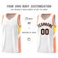 Custom White Orange Side Design Sets Sports Uniform Basketball Jersey Limited