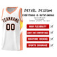 Custom White Orange Side Design Sets Sports Uniform Basketball Jersey Limited