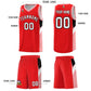 Custom Red Orange Side Design Sets Sports Uniform Basketball Jersey Limited