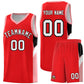 Custom Red Orange Side Design Sets Sports Uniform Basketball Jersey