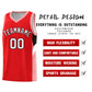 Custom Red Orange Side Design Sets Sports Uniform Basketball Jersey Limited