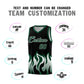 Custom Black Hunter Green Hem Flame Pattern Fashion Sports Uniform Basketball jersey Limited