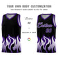 Custom Black Purple Hem Flame Pattern Fashion Sports Uniform Basketball jersey Limited