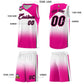 Custom White Pink Gradient Fashion Sets Sports Uniform Basketball Jersey Limited