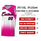 Custom White Pink Gradient Fashion Sets Sports Uniform Basketball Jersey Limited