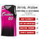 Custom Pink Black Gradient Fashion Sets Sports Uniform Basketball Jersey Limited