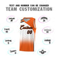 Custom White Orange Gradient Fashion Sets Sports Uniform Basketball Jersey Limited