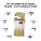 Custom White Old Gold Gradient Fashion Sets Sports Uniform Basketball Jersey Limited