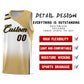 Custom White Old Gold Gradient Fashion Sets Sports Uniform Basketball Jersey Limited