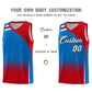 Custom Royal Red Gradient Fashion Sets Sports Uniform Basketball Jersey Limited
