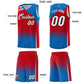 Custom Red Royal Gradient Fashion Sets Sports Uniform Basketball Jersey Limited