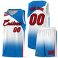 Custom White Royal Gradient Fashion Sets Sports Uniform Basketball Jersey