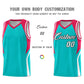 Custom Aqua Red and White Color Block Sports Uniform Basketball Jersey Limited