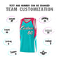 Custom Aqua Red and White Color Block Sports Uniform Basketball Jersey Limited