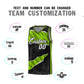 Custom Black Neon Green-Black Tear Graffiti Pattern Sports Uniform Basketball Jersey Limited