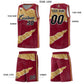 Custom Crimson Old Gold-Old Gold Tear Graffiti Pattern Sports Uniform Basketball Jersey Limited