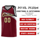 Custom Crimson Khaki-Black Chest Color Block Sports Uniform Basketball Jersey Limited