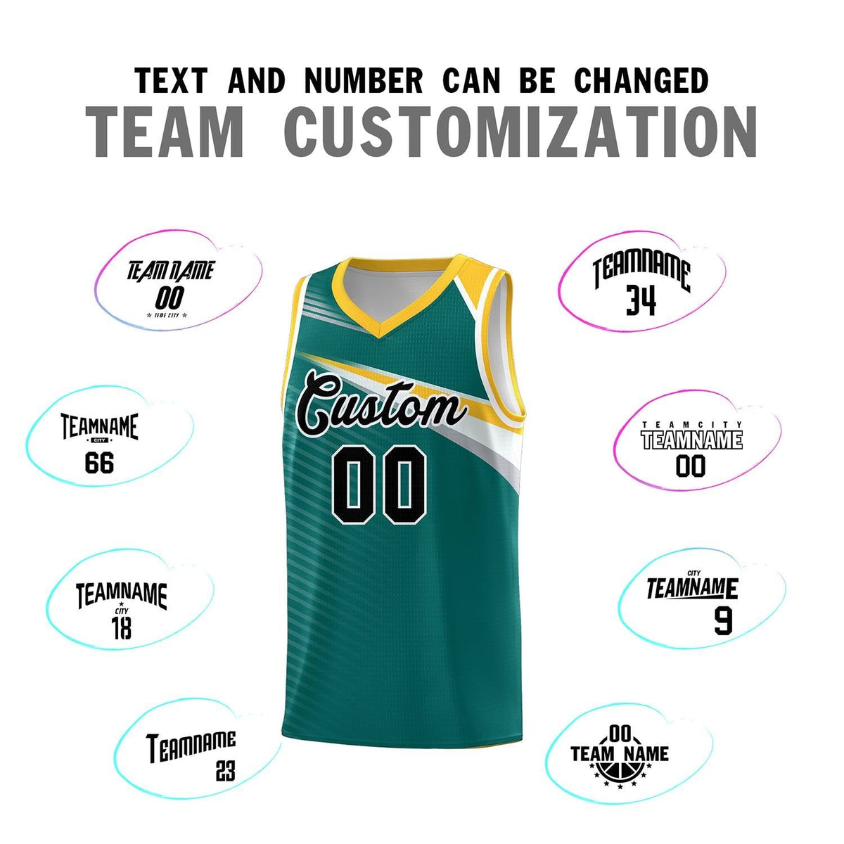 Custom Aqua Navy Chest Color Block Sports Uniform Basketball Jersey Limited