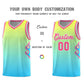 Custom Gold Light Blue-Pink Flame Gradient Fashion Sports Uniform Basketball Jersey Limited