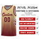 Custom Khaki Crimson-Khaki Flame Gradient Fashion Sports Uniform Basketball Jersey Limited