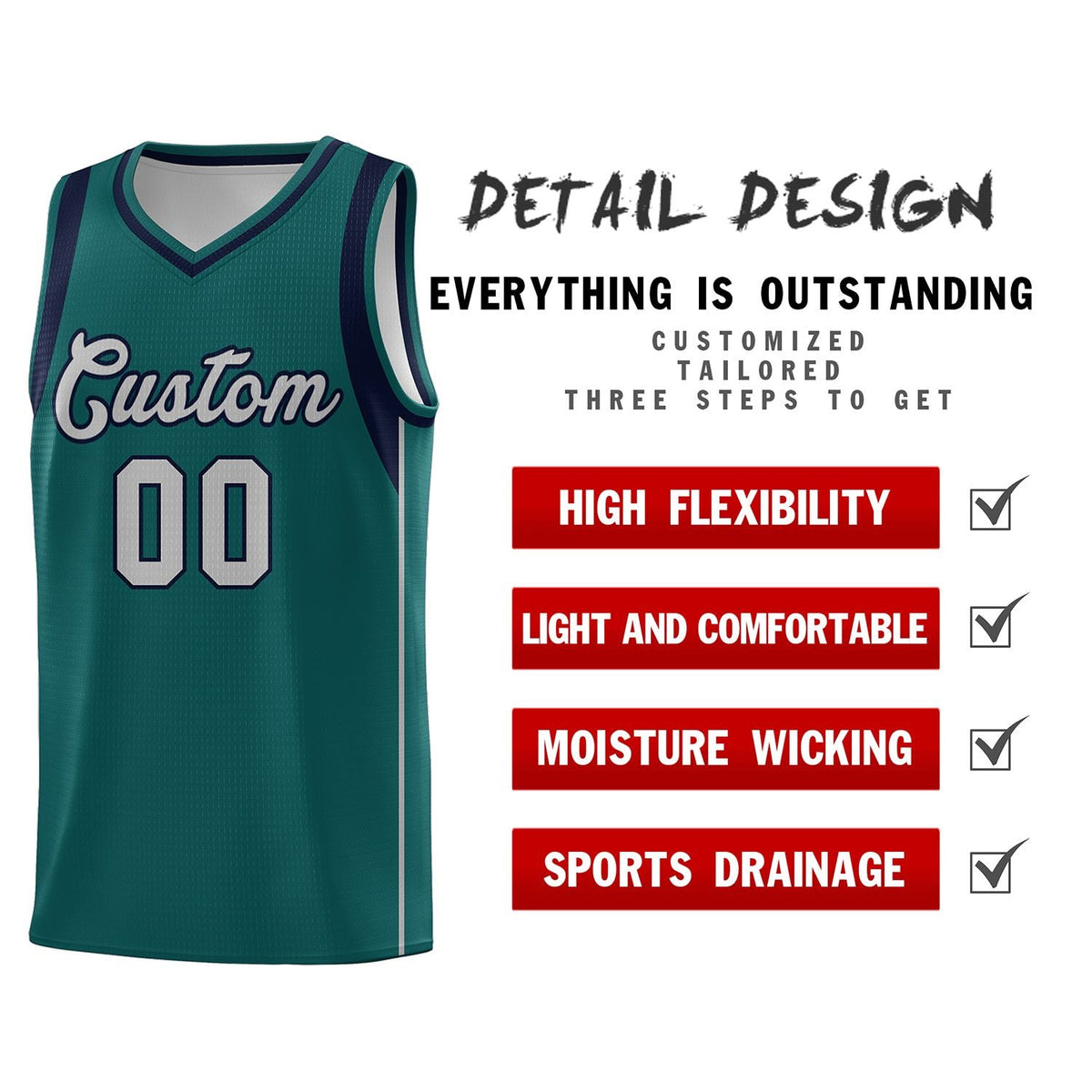 Custom Aqua Gray-Royal Sleeve Color Blocking Classic Sets Sports Uniform Basketball Jersey Limited