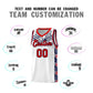 Custom White Mosaic Stars Pattern Sports Uniform Basketball Jersey Limited