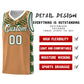 Custom Buckskin Brown Mosaic Stars Pattern Sports Uniform Basketball Jersey Limited