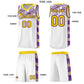 Custom White Mosaic Stars Pattern Sports Uniform Basketball Jersey Limited