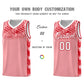 Custom Light Pink Mosaic Stars Pattern Sports Uniform Basketball Jersey Limited