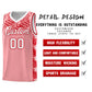 Custom Light Pink Mosaic Stars Pattern Sports Uniform Basketball Jersey Limited