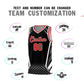 Custom Black Red Diamond Pattern Side Slash Sports Uniform Basketball Jersey Limited