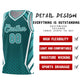 Custom Aqua White Diamond Pattern Side Slash Sports Uniform Basketball Jersey Limited