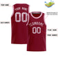 Custom Crimson Sequined Tops Athletic Basketball Jersey Limited