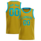 Custom Old Gold Sequined Tops Athletic Basketball Jersey