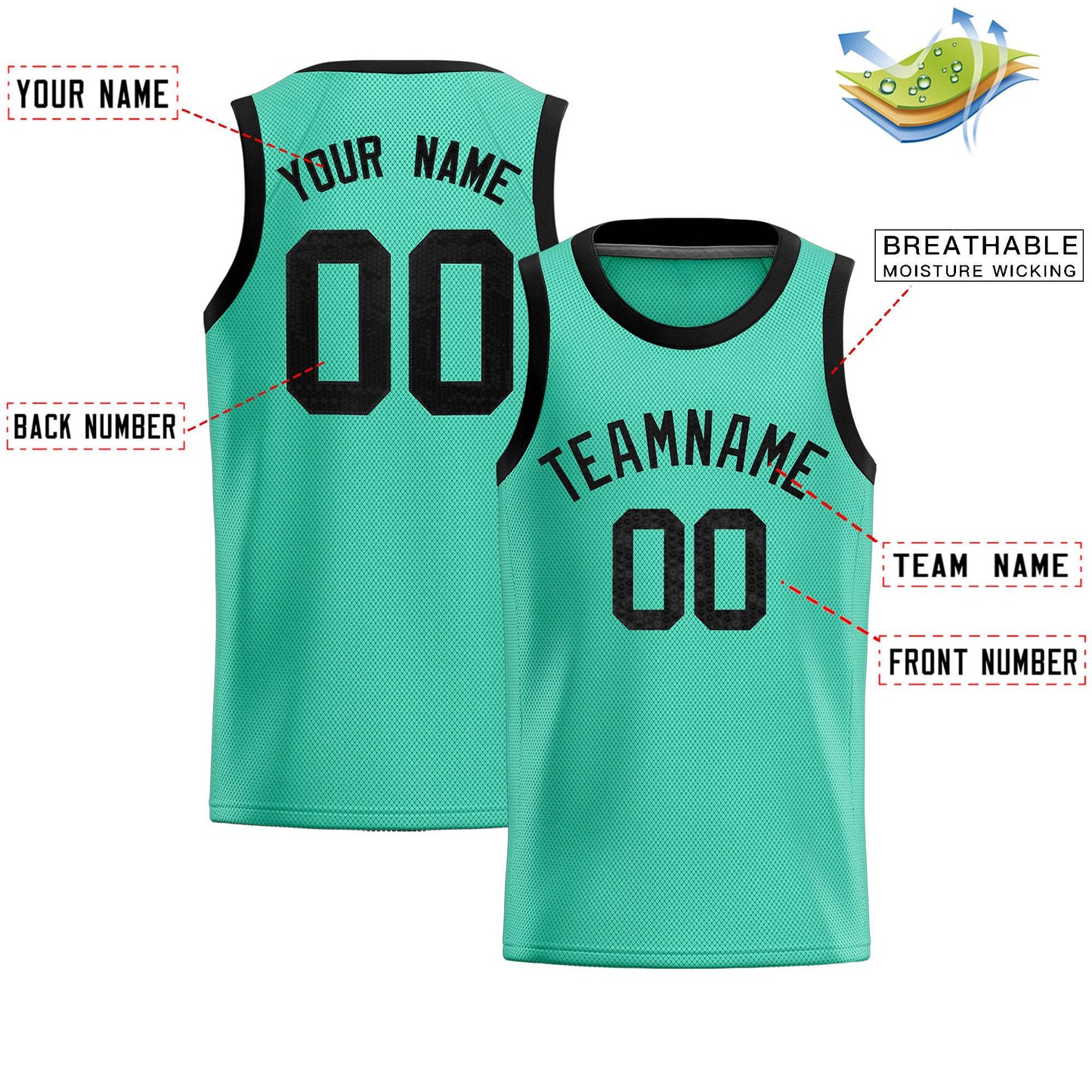 Custom Bright Green Sequined Tops Athletic Basketball Jersey Limited