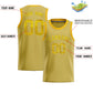 Custom Old Gold Sequined Tops Athletic Basketball Jersey Limited