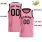 Custom Light Pink Sequined Tops Athletic Basketball Jersey Limited