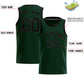 Custom Hunter Green Sequined Tops Athletic Basketball Jersey Limited