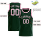 Custom Hunter Green Sequined Tops Athletic Basketball Jersey Limited